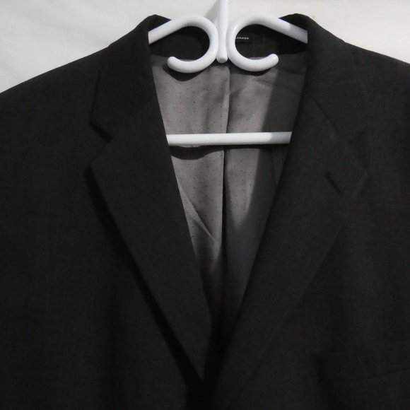 CALVIN KLEIN, 50 L, charcoal suit jacket, 100% wool, dry clean only - Picture 3 of 11